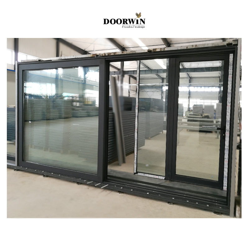 Doorwin 2021Factory Directly cheap price Supply contemporary sliding patio doors commercial glass door hinges heavy duty best quality