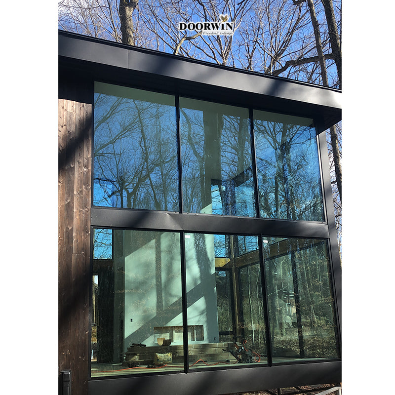 Doorwin 2021Minimal narrow frame design Good price high quality anti-deformation heat insulation aluminium windows