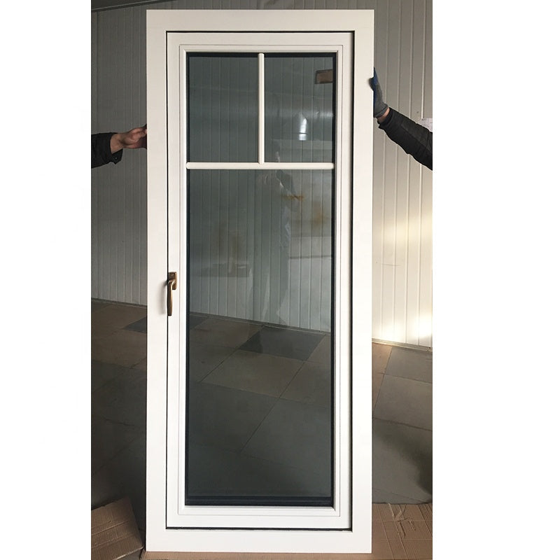 Doorwin 2021New York white stain color timber frame tilt turn windows Wood casement windows