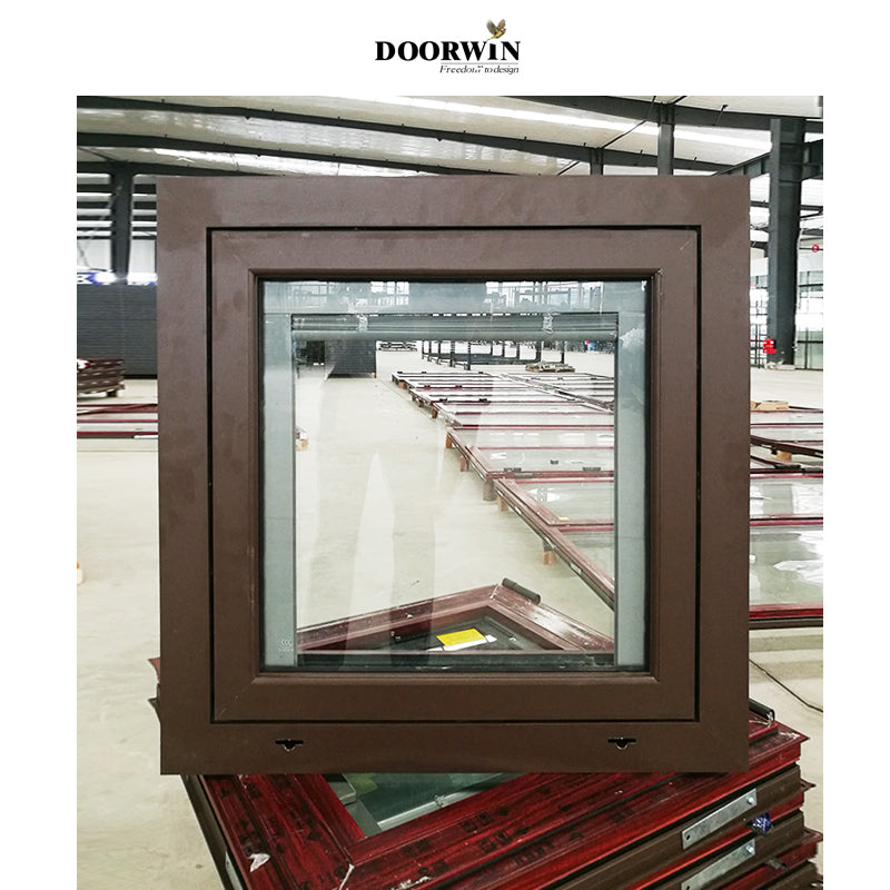 Doorwin 2021China Manufactory double toughened aluminum tilt and turn window double pane thermal break aluminum windows