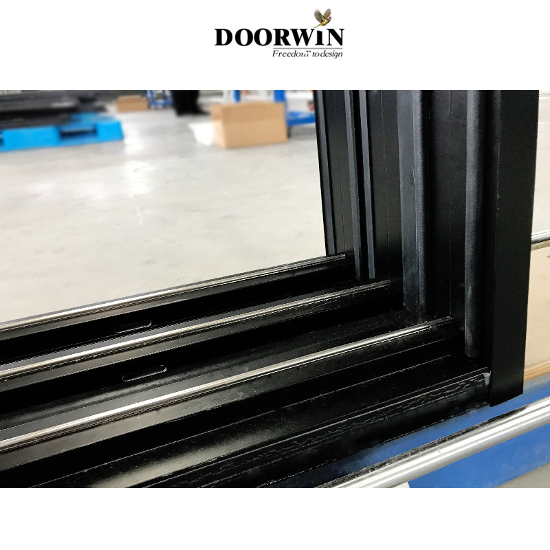 Doorwin 2021China Doorwin patio doors glass partition aluminum clad oak lift sliding door supplier Modern exterior Used Sliding Glass Door