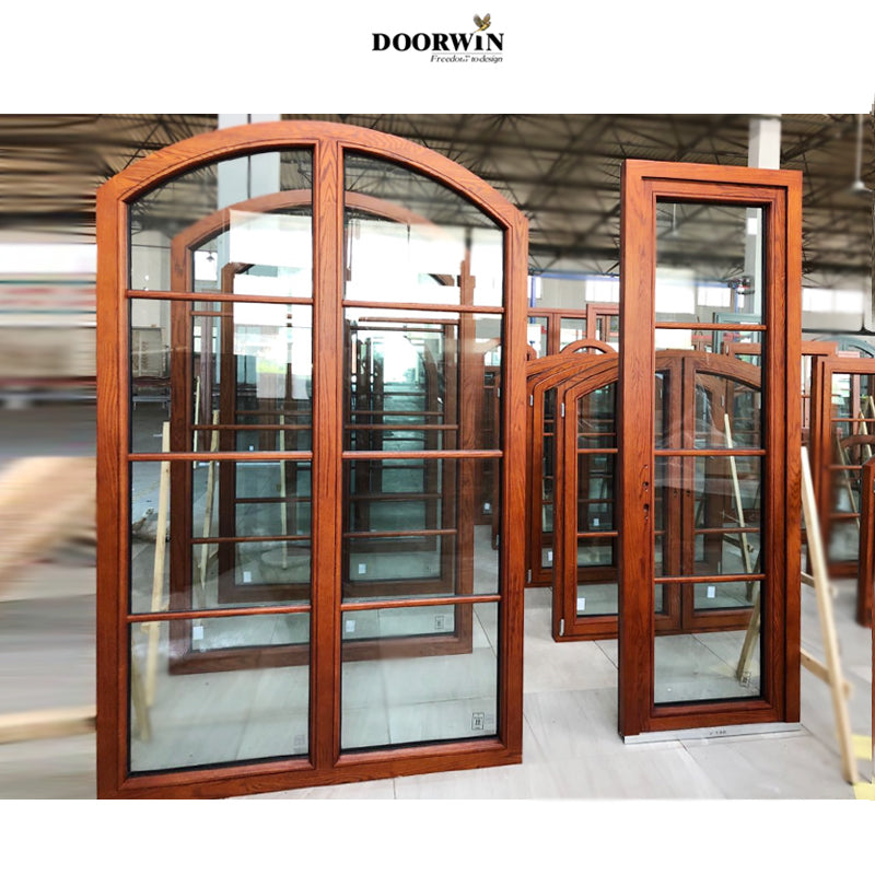 Doorwin 202110 Year Warranty Energy Efficient Hot New Products Cheapest Price High-End Custom Fitted Arched Interior French Doors