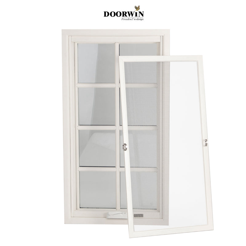 Doorwin 2021Wholesale American NFRC NAMI Certified Solid Wood Crank Out Casement with Grille Design