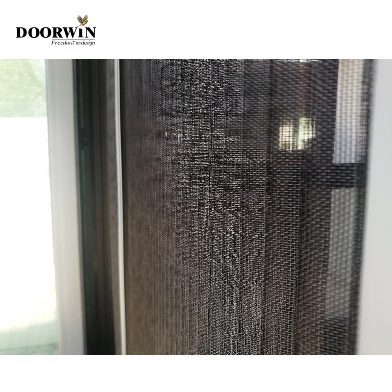 Doorwin 2021short lead time and China factory standard aluminum bi-foliding sliding casement screen window door