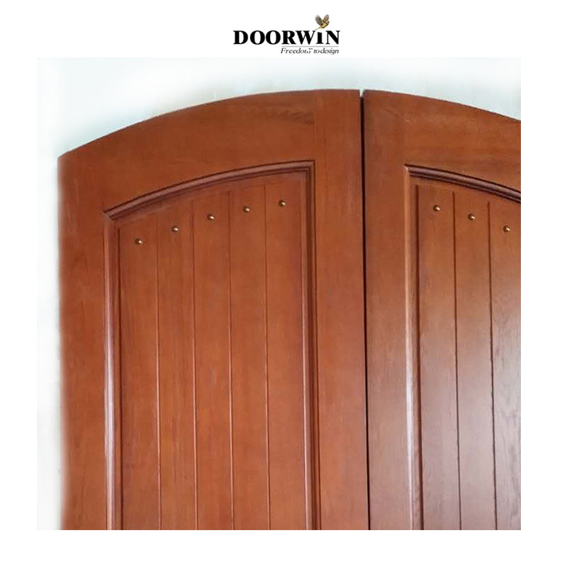 Doorwin 2021Top 1 sale in Canada cheap plywood wooden double entrance room house hinged doors price designs