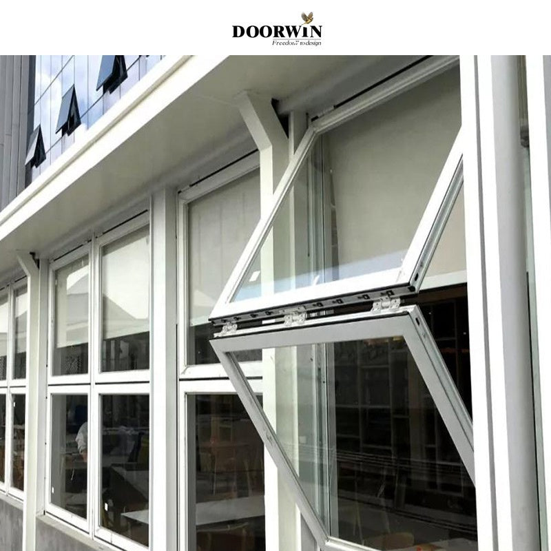 Doorwin 2021US Vertical Types Double Glazed Thermally Broken Aluminum Bi Folding Glass Windows And Doors