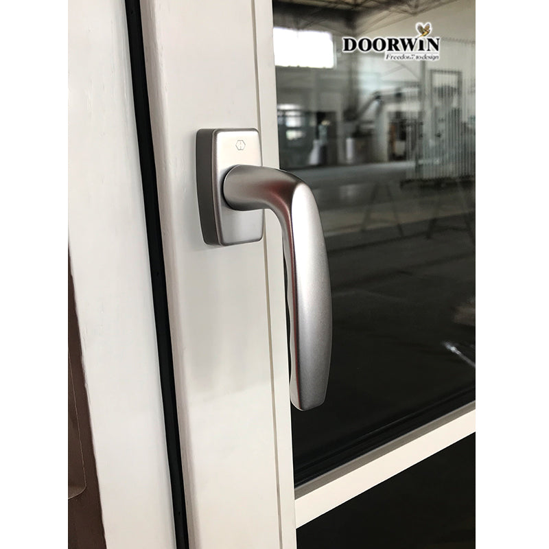 Doorwin 2021Los Angeles white luxury wood aluminium tilt turn window with grill design