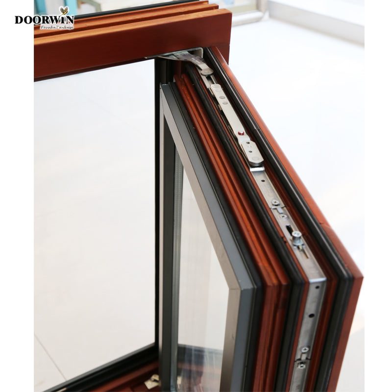Doorwin 2021Wholesale Aluminum Clad Wood Window Price Replacement Windows for Sale