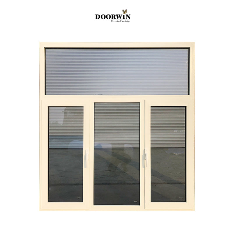 Doorwin 2021Wholesaler Thermal break aluminum Sound proof heat insulation double glazed tempered fill with LOW-E glass window