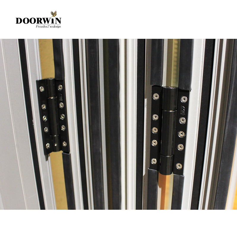 Doorwin 2021DOORWIN NFRC AS2047 standard cheap internal external aluminium bi fold folding folded balcony patio doors