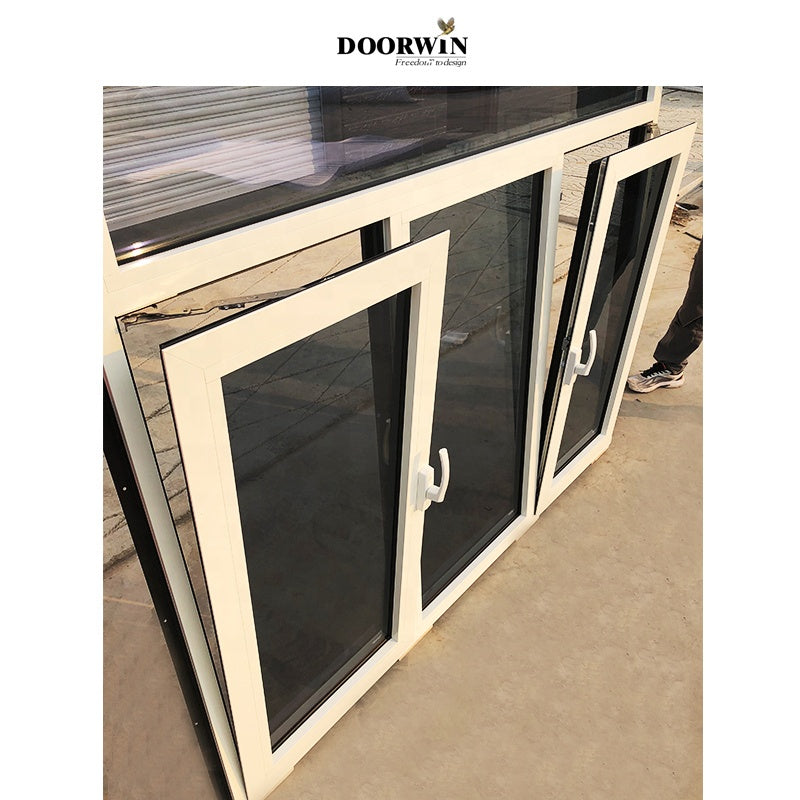 Doorwin 2021Replacement Latest Design Burglar Proof Steel Tilt-Wash Opening Tilt And Turn Aluminium Casement Windows