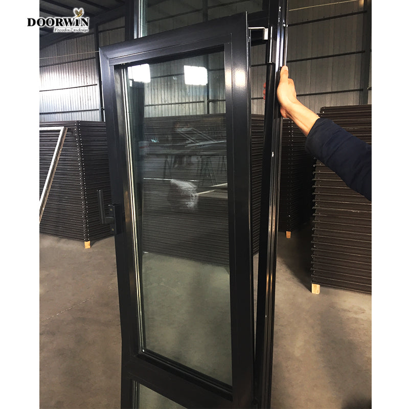Doorwin 2021Hot sale high quality aluminum window low-e double glass 100% customized design casement window