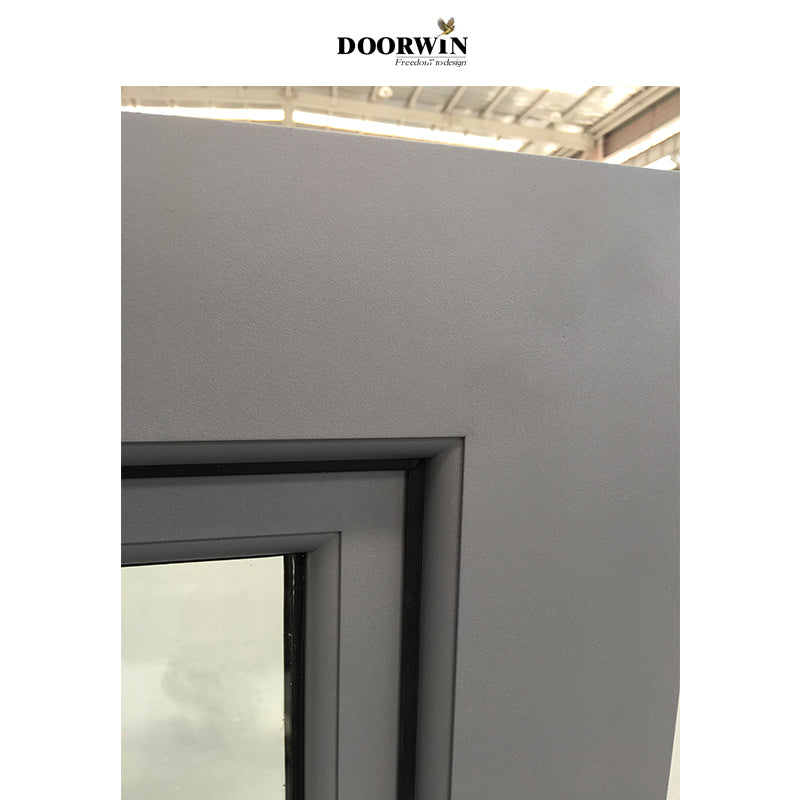 Doorwin 2021European Style Red Oak Wood Frame Small Size Low E coated Tempered Glass Sample Tilt Turn Windows