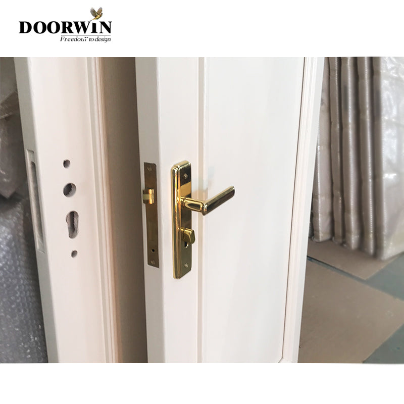 Doorwin 2021Customized white solid wood doors pine interior panel internal
