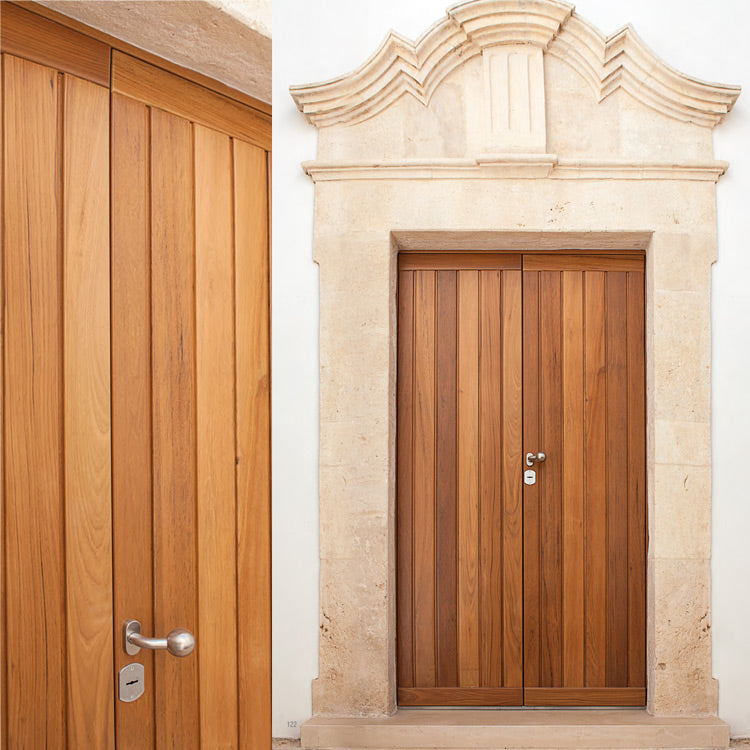 Doorwin 2021Eco-Friendly simple wooden main door designs for home front catalog
