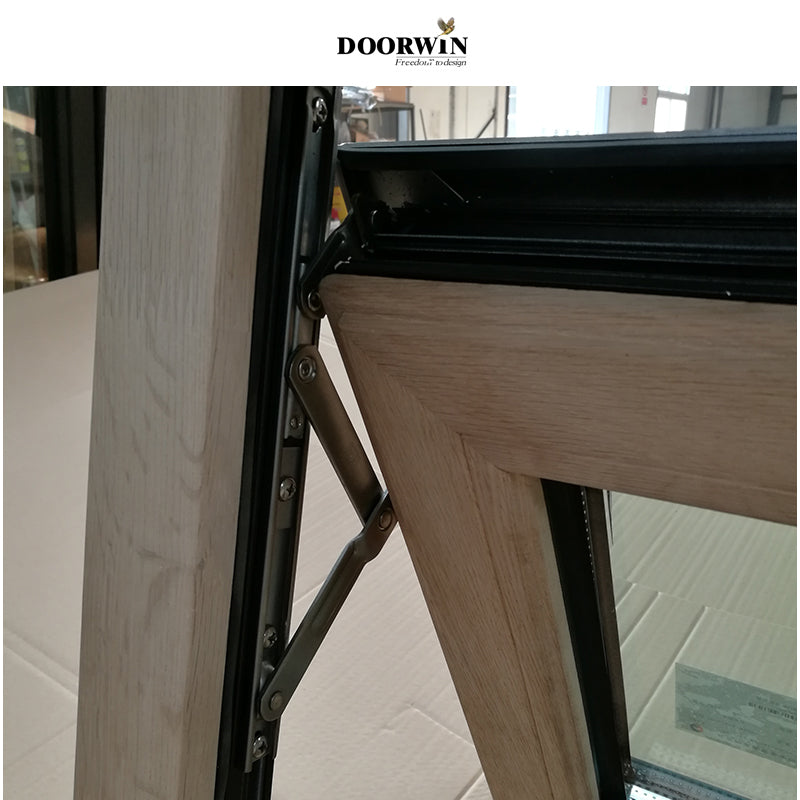 Doorwin 2021vertical pivot openning aluminum awning top hung windowsvertical hinged window