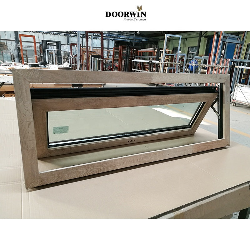 Doorwin 2021China manufacturer tempered glass short size aluminum profiles good price Awning Windows