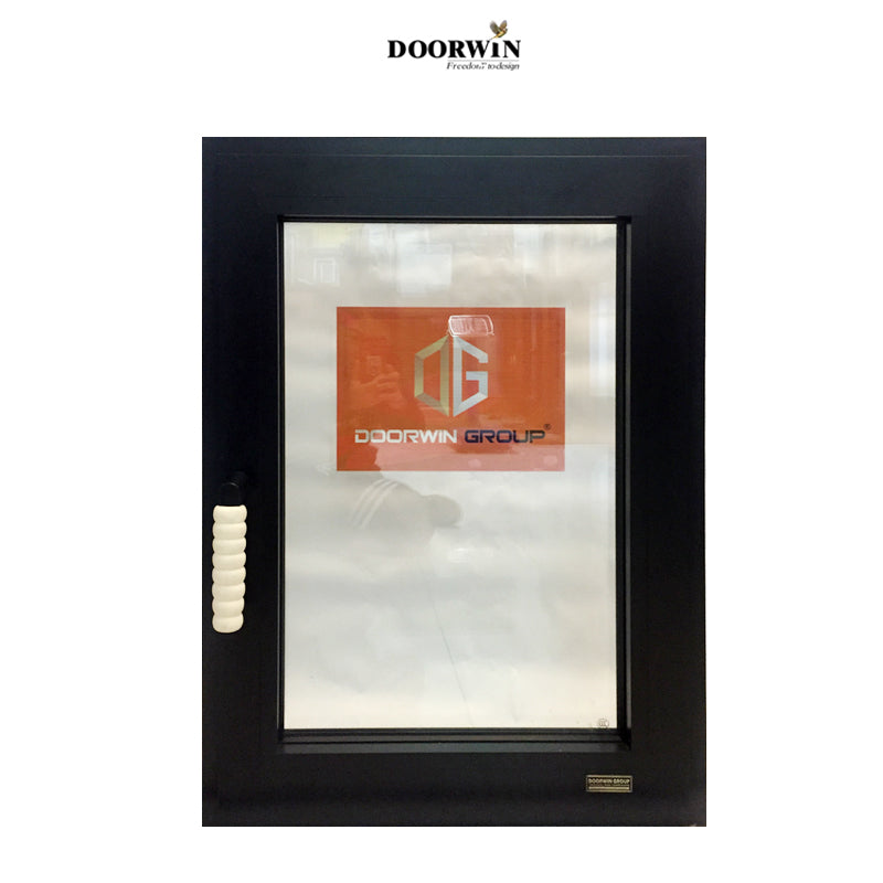 Doorwin 2021Latest Design Two Way Open Long slim aluminum profile Tilt And Turn Casement tempered Glass Windows