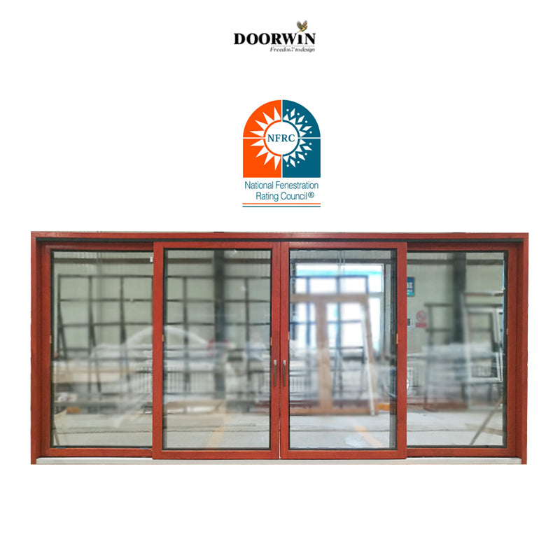 Doorwin 2021hot sale Powder coated sliding door aluminum frame glass plexiglass doors