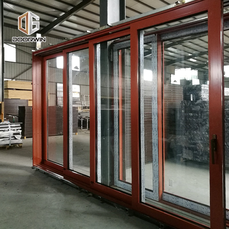 Doorwin 2021Only rest 3 days 20% discount Aluminum alloy wall framing building material Double tempered glass sliding doors