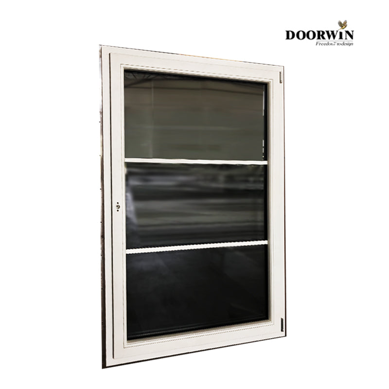 Doorwin 2021Made in China Latest Design Inward Open Aluminum Clad Wood triple Glass Wood Tilt Turn Casement Windows