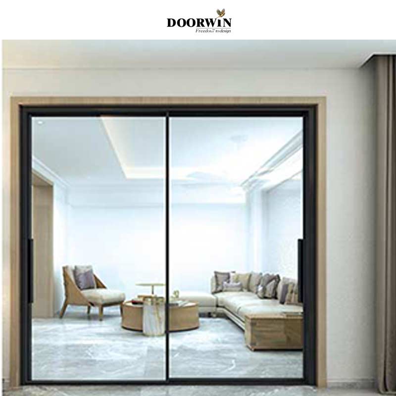 Doorwin 2021DOORWIN Top Quality Modern Slimline Thermal Break Aluminum Two Way Tilt And Turn Glass Window With Germany Hardware For Sale