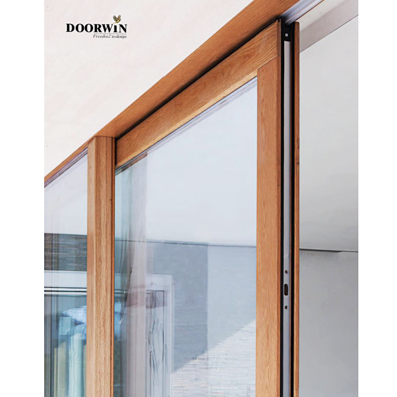 Doorwin 2021Australian Standards Latest Design Double Glazed Windows Glass Solid Oak Wooden Lift And Sliding Doors With Germany Hardware