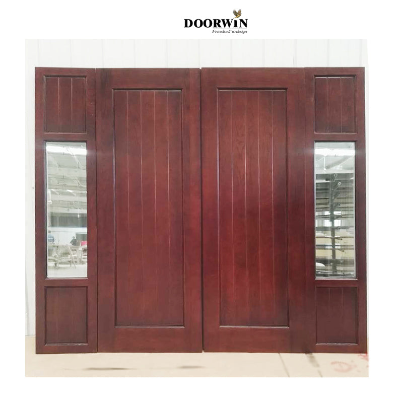Doorwin 202110 years warranty cheap price wooden color high quality hinged doors for house/office