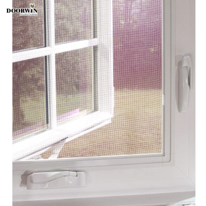 Doorwin 2021China supplier Doorwin upvc windows Crank awning & out-swing window with competitive price