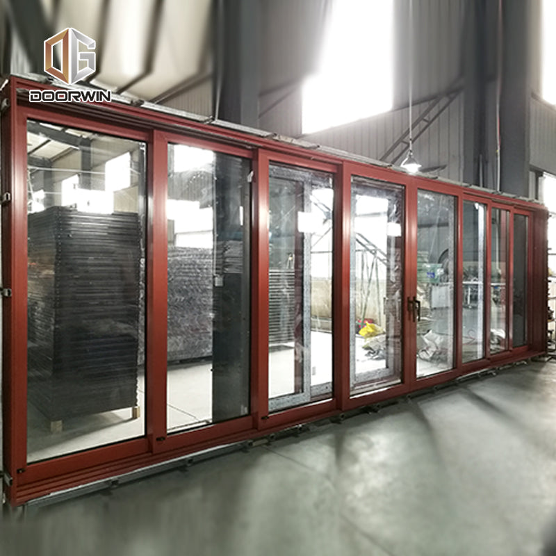 Doorwin 2021Only rest 3 days 20% discount Aluminum alloy wall framing building material Double tempered glass sliding doors