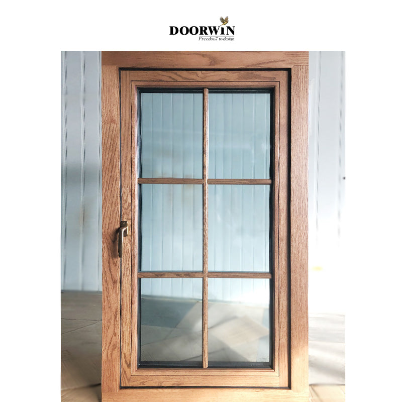 Doorwin 202115 Days Lead time California Heat Insulation Soundproof Out swing Casement aluminum alloy wood Windows