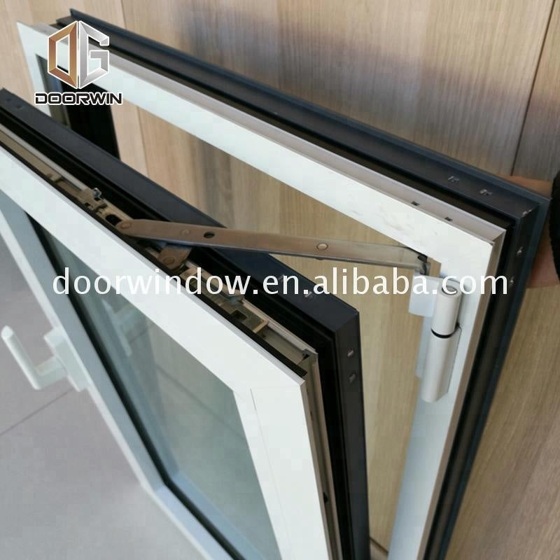 Doorwin 2021Boston 10mm tempered glass window 2 panels opening aluminum casement windows