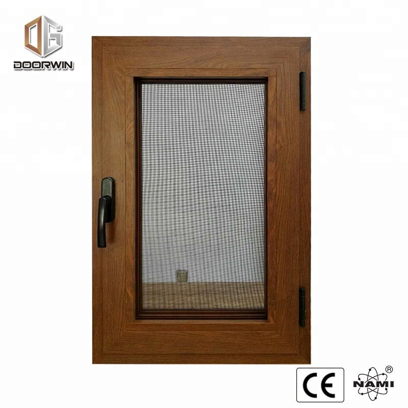 Doorwin 2021Florida Wood Grain Aluminum soundproof waterproof high qualityTilt and Turn casement Window