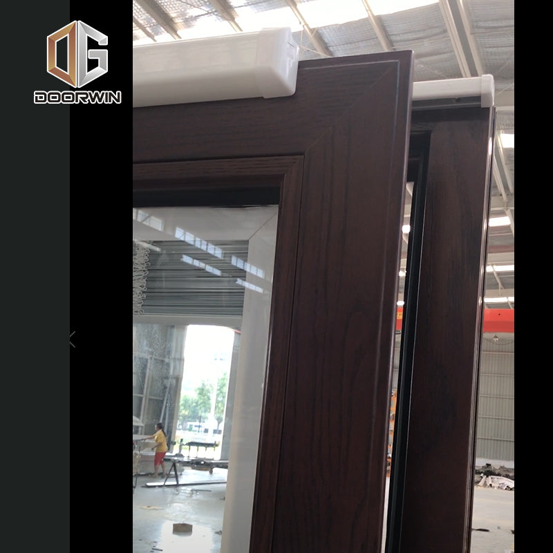 Doorwin 2021Best quality oak wood modern design soundproof interior thermal break aluminum sliding door