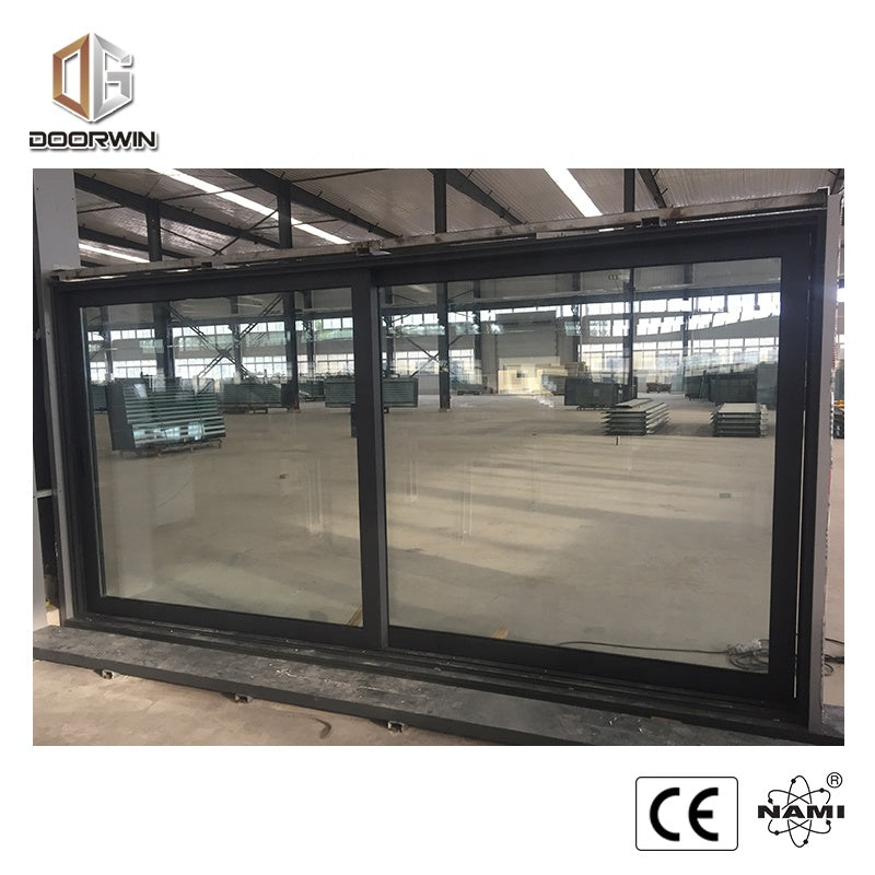 Doorwin 2021automatic large burglar proof designs aluminium glass lift sliding doors