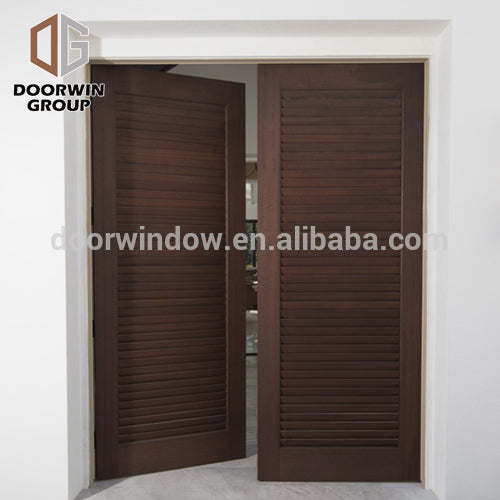 Doorwin 2021Classical wood door model interior door,panel bathroom sliding louvered doors