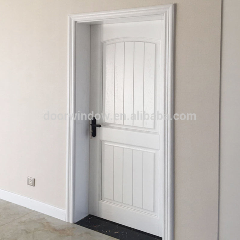 Doorwin 202130 x 80 inch assembled finished Paint Grade Flush Mount Bookcase Wood Single prehung interior doors