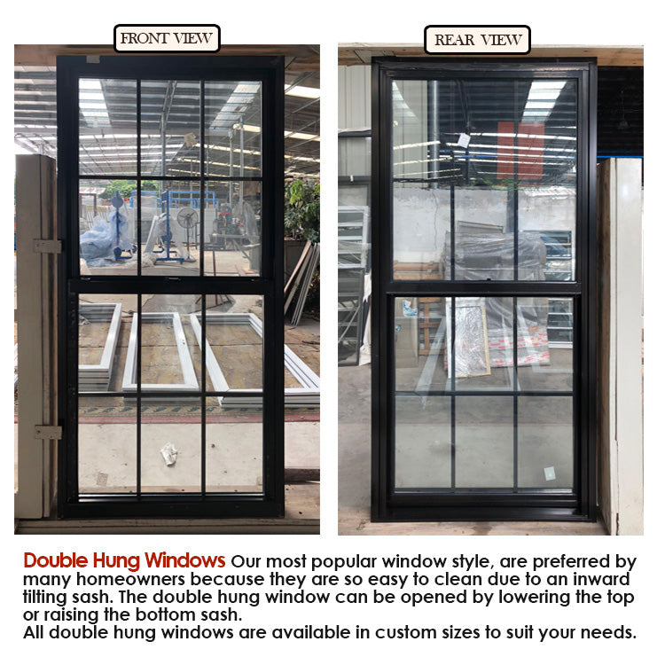 Doorwin 202110% discount promotion easy for open Thermal break aluminum alloy double hung casement window