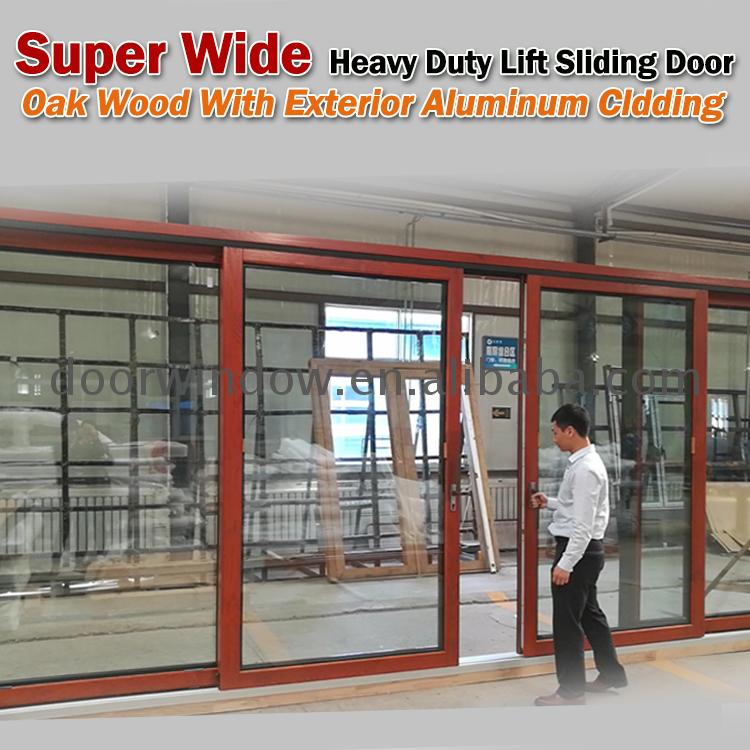 Doorwin 2021good visual effects with large glass area water proof with low e Glass sliding door