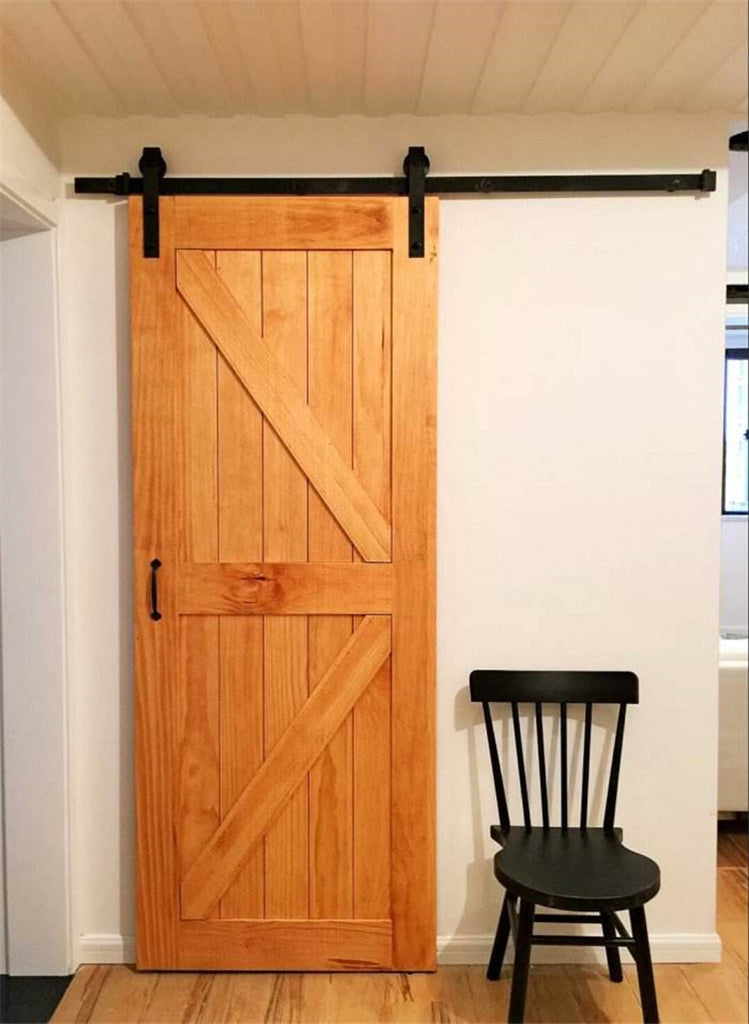 Doorwin 2021China manufacturer high quality From the farm sliding barn door with barn door hardware and oak wood