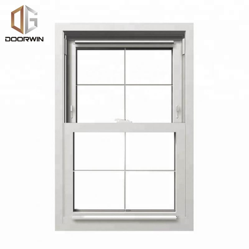 Doorwin 20212016 latest design American Single Hung Thermal Break Aluminum vertical Sliding Window with inside grill