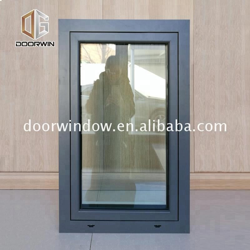 Doorwin 2021Boston 10mm tempered glass window 2 panels opening aluminum casement windows