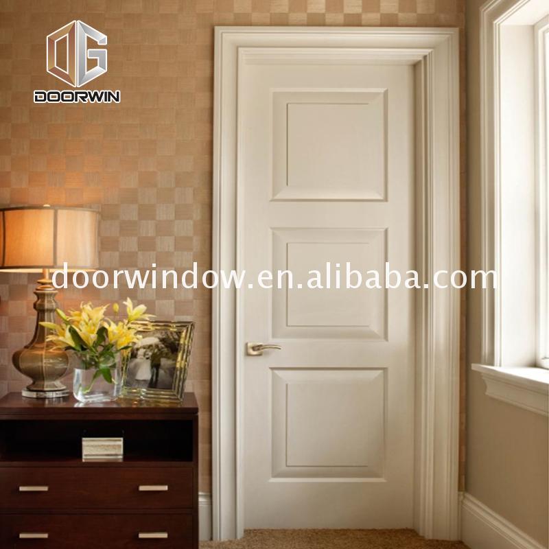 Doorwin 2021Wood solid wooden door fancy interior swinging doors polish color