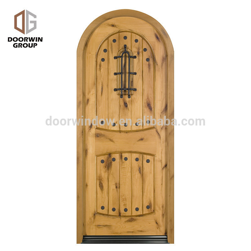 Doorwin 2021house gate arched round top designs main entrance interior solid wood french doors