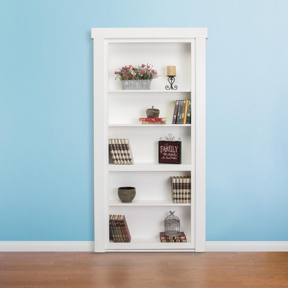 Doorwin 202130 in. x 80 in. Unassembled Paint Finished Wood Bookshelf Interior Door