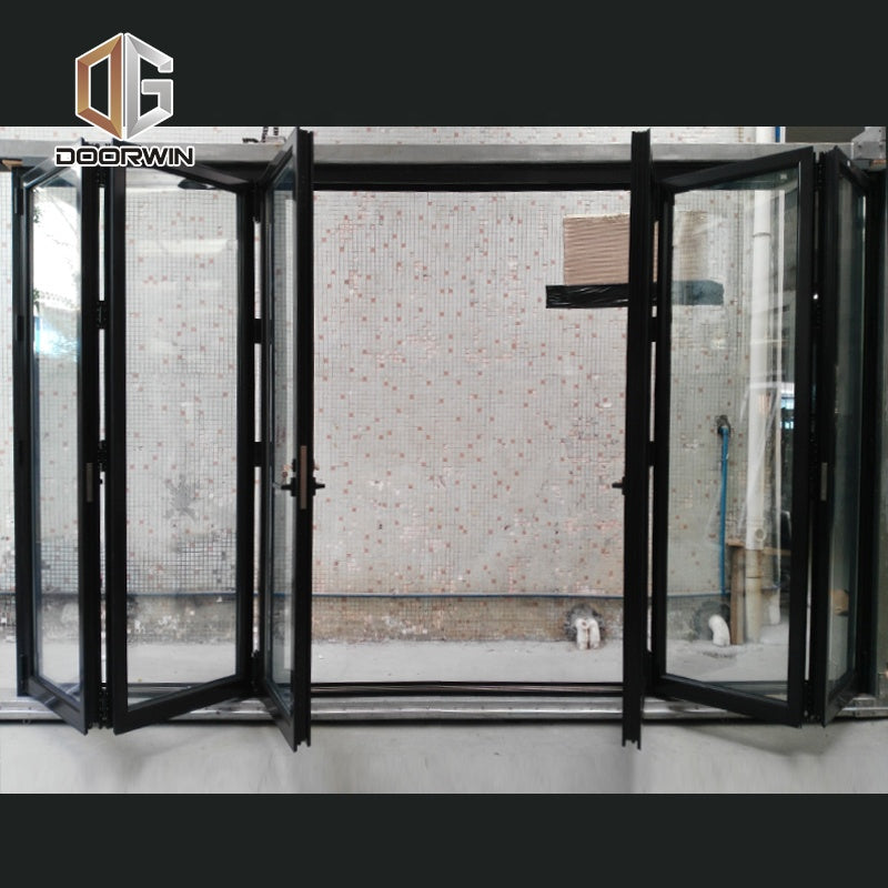 Doorwin 2021cheap folding screen door china made aluminium folding and door factory direct bi fold screen