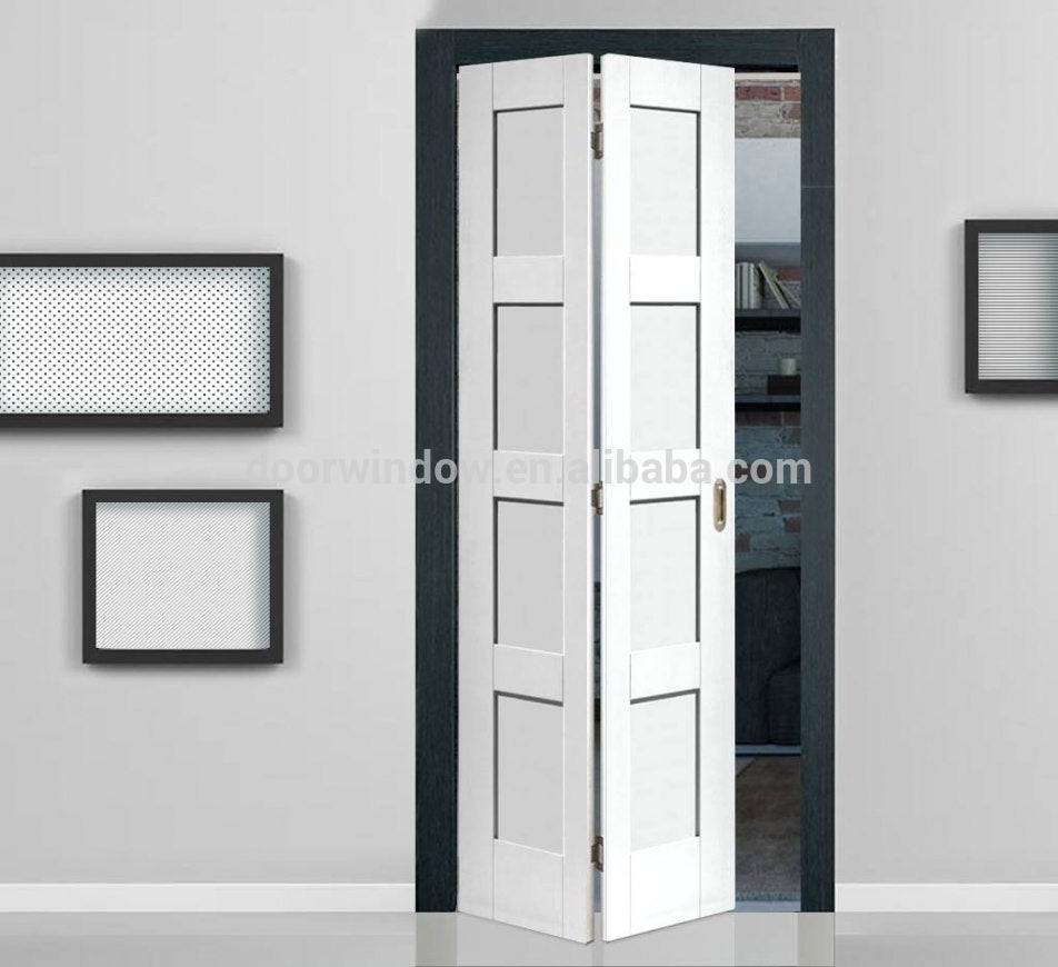 Doorwin 2021Doorwin folding door-Sound Proof Sliding Folding Door With Carving white color teak pine oak closet doors