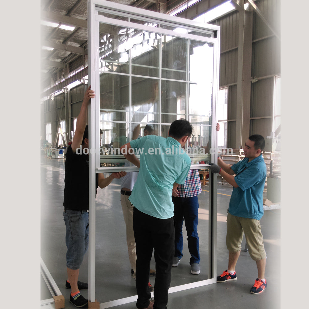 Doorwin 2021American Single double Hung Thermal Break Aluminum Window vertical sliding Sash Window
