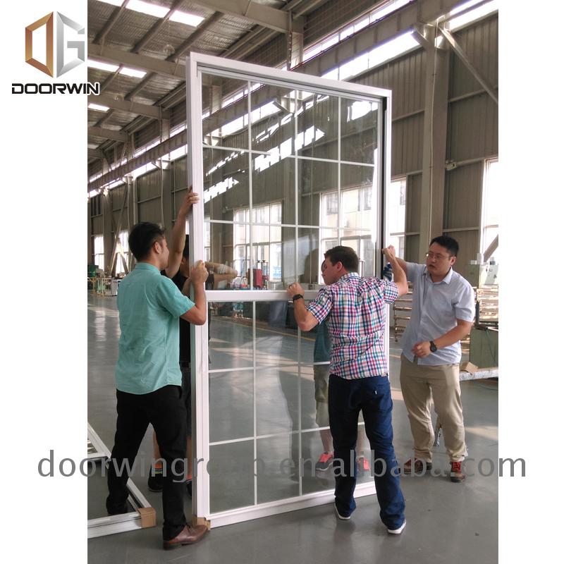 Doorwin 202110 YEARS Warranty sliding square white colors single hung double hung aluminum material glass windows