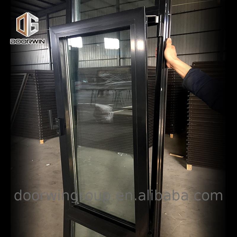 Doorwin 2021Anti theft mash screen tilt and turn soundproof double glass outward opening high quality casement vinyl window